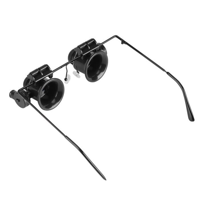 Loupe Frontale Avec Lumière LED Pour Horloger Et Bijoutier - 4 Grossissements (2X à 24X) - Confortable Et Réglable - 5
