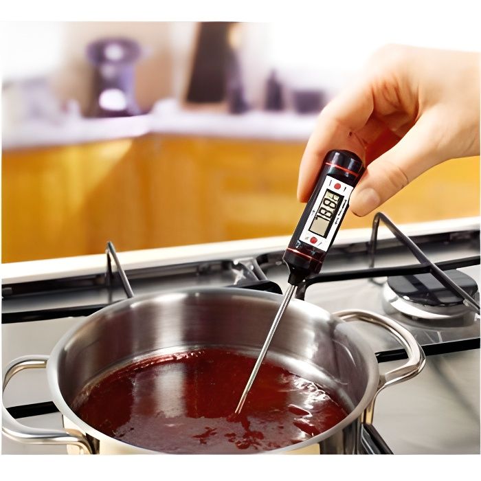 Thermomètre à viande, patisserie et liquide- acier inoxydable-Positif  /négatif - Cdiscount Maison