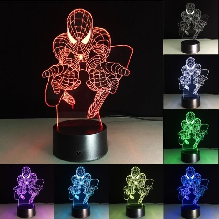 Lampe De Nuit LED Avec Base Et Télécommande Câble USB