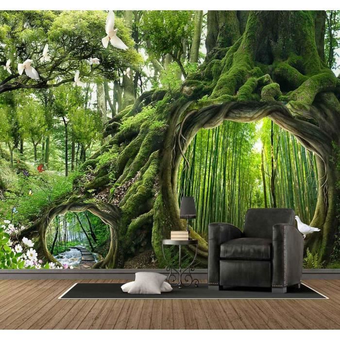 Tableau Forêt Ruisseau Sur Toile – Impression Giclée Art Mural, Unique
