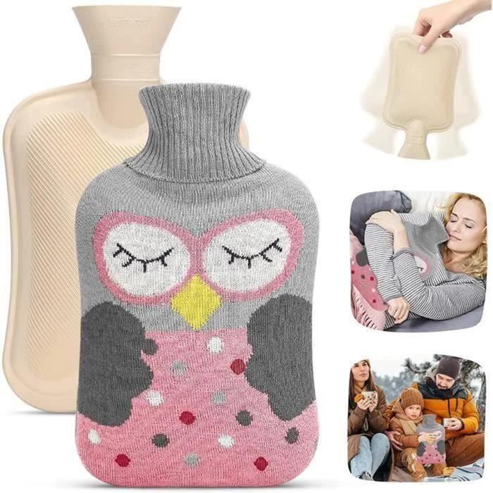Bouillotte 2L Bouteille dEau Chaude Bouillotte avec Housse Tricote Sac deau Chaude avec