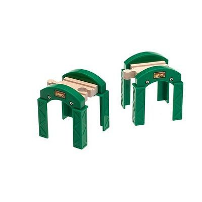 BRIO World - 33253 - Supports de Pont Empilables - Accessoire pour circuit de train en bois