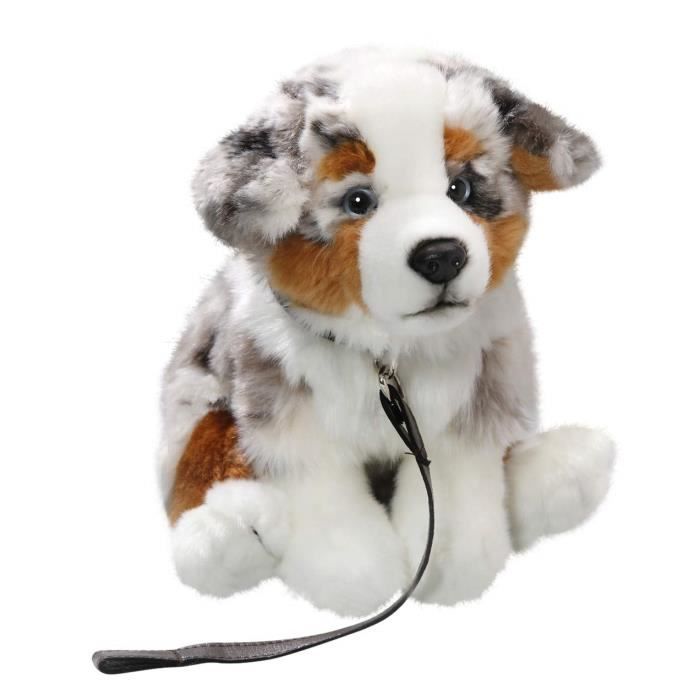 Uni-Toys - Berger australien avec collier - 40 cm (longueur) - Chien en  peluche - Peluche doudou : : Jeux et Jouets