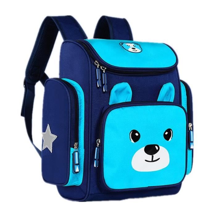 Sac à Dos Scolaire Léger Enfant & Ado - Velours Côtelé, Compartiments, Idéal École, Voyage, Randonnée Garçons Filles