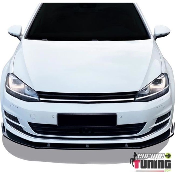 Spoiler sport noir brillant pour pare-chocs de VOLKSWAGEN GOLF 7 (05435)