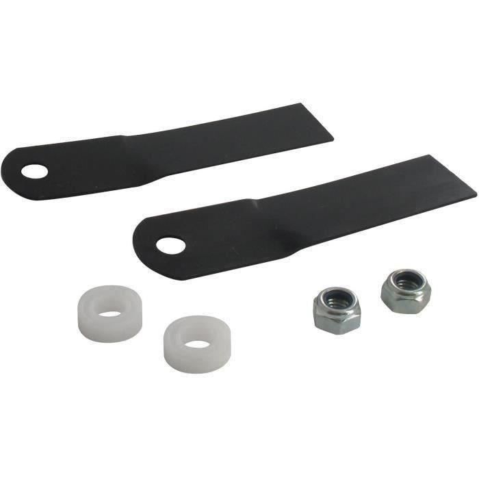 Jeu de 2 Lames adaptable pour tondeuse KLIPPO