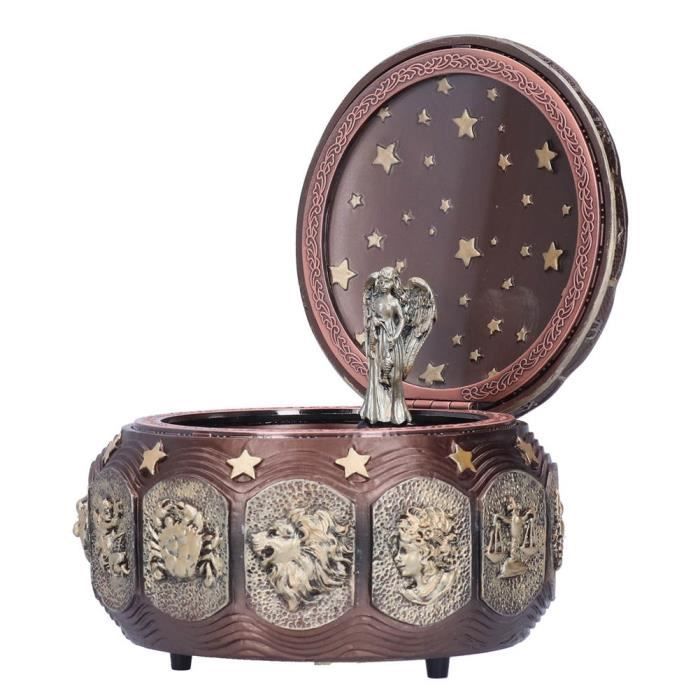 Boîte à Musique Artistique - 12 Signes Constellation - Lumière Et Belle