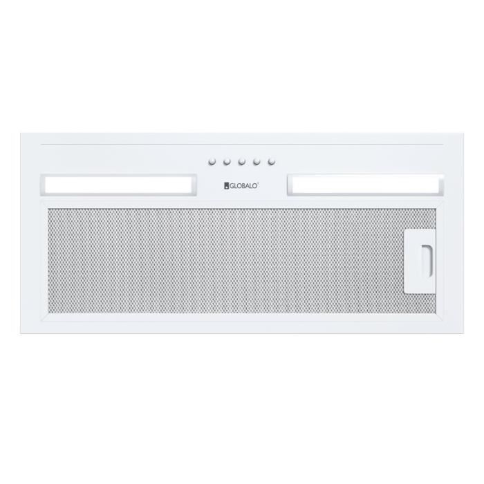 Hotte Casquette Aspirante Silencieuse - 60 cm - 320 m3/h - HADARIO - Blanc 
