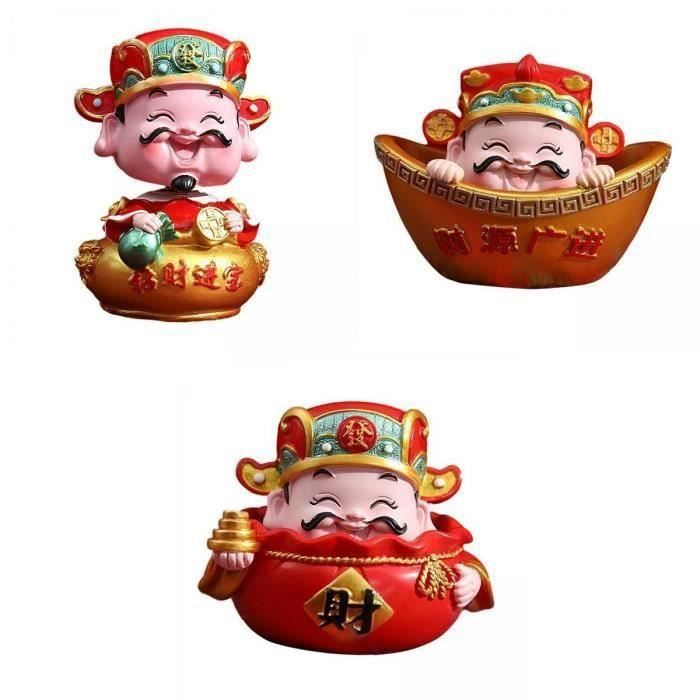 FIGURINE DE DESSIN animé Dieu de la richesse Statue Feng Shui pour EUR 9,76 - FR