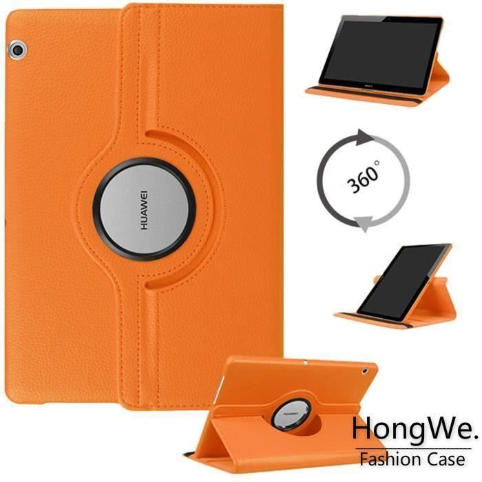 Slim Smart Cover Housse de Protection pour Huawei MediaPad T3 10 Tablette Rouge MAXKU Huawei MediaPad T3 10 Etui Housse