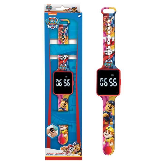 Lexibook - La PatPatrouille - Montre LED - Bracelet ajustable - Affichage 12h ou 24h - Dès 6 ans