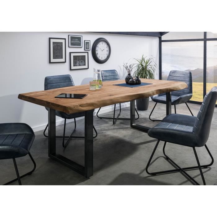 Table à manger Bois massif de palissandre 220x100 cm Bois teinté