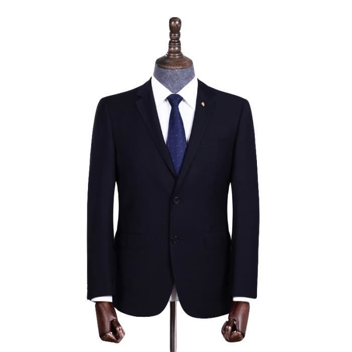 Costume Homme Coupe Droite Bleu Marine 2 Boutons Regular Fit Bleu Marine Cdiscount Pret A Porter