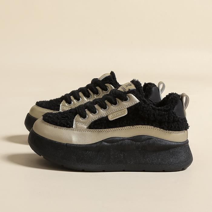Baskets Compensées Basket Femme Automne Hiver 2019 Baskets Noires