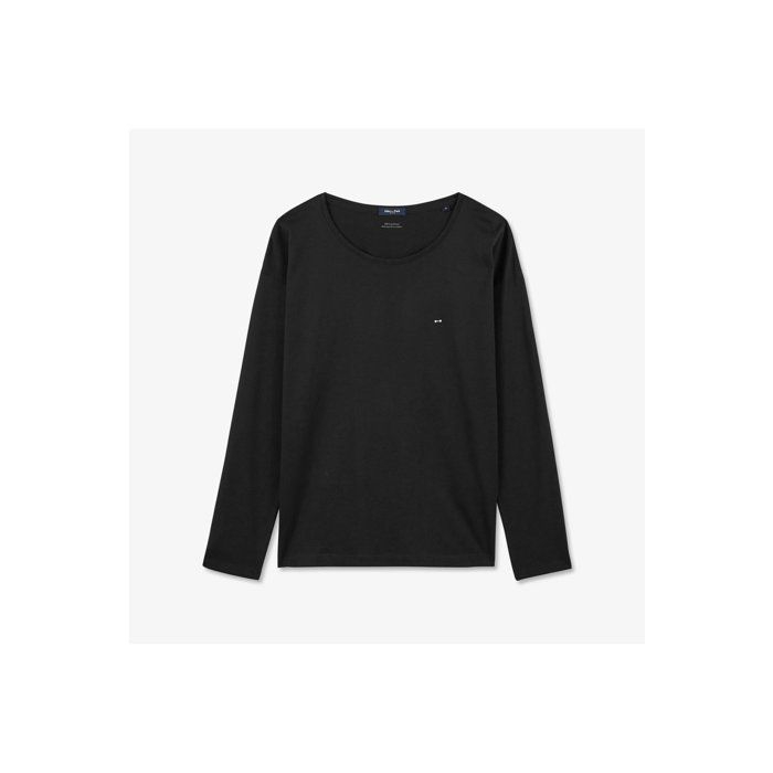 Eden Park T Shirt Manche Longue Noir TShirt ML Coton Pima Eden