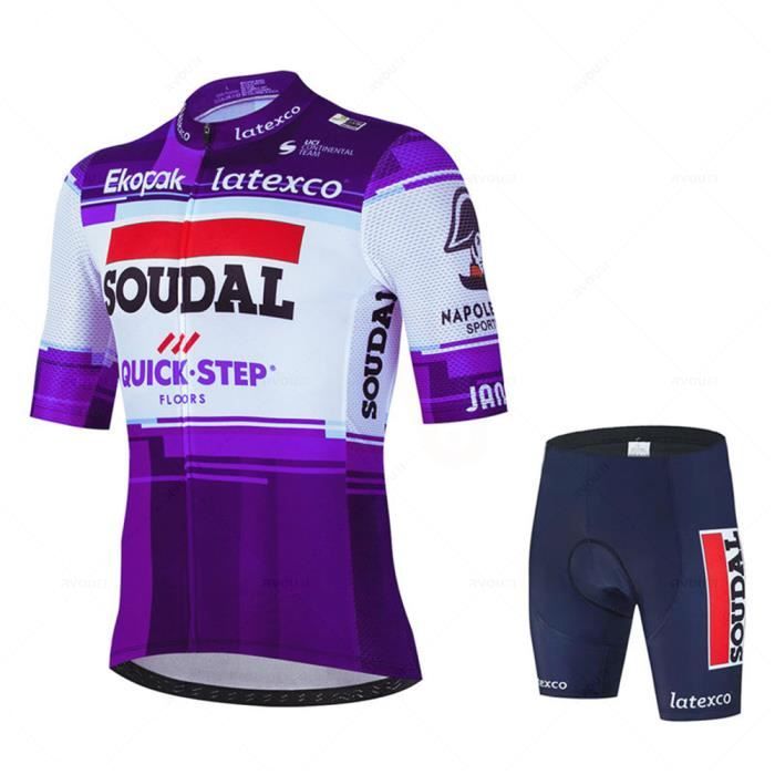Maillots de cyclisme Camouflage pour Homme Séchage Rapide Respirant Maillot de Vélo Manches