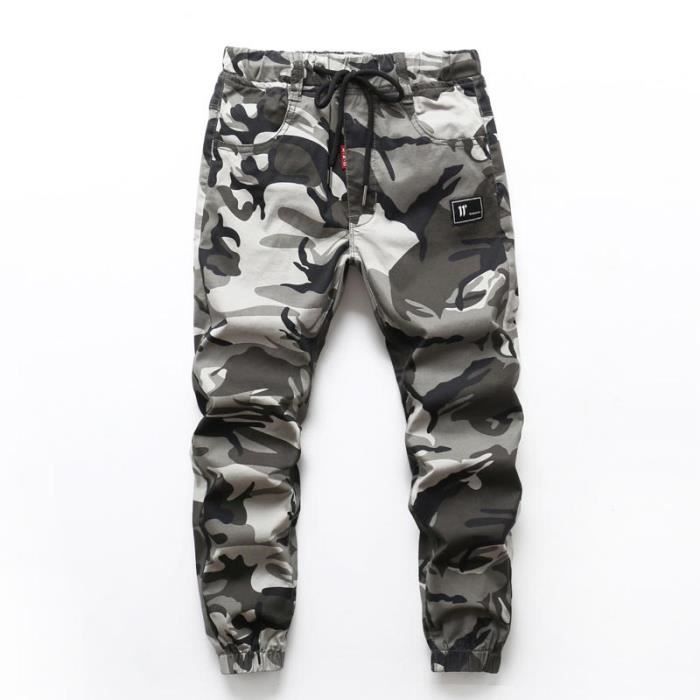 pantalon cargo avec élastique pantalon de sport pantalon de sport pour enfants Pantalon de jogging pour les grands garçons pantalon de camouflage en coton avec plusieurs poches.