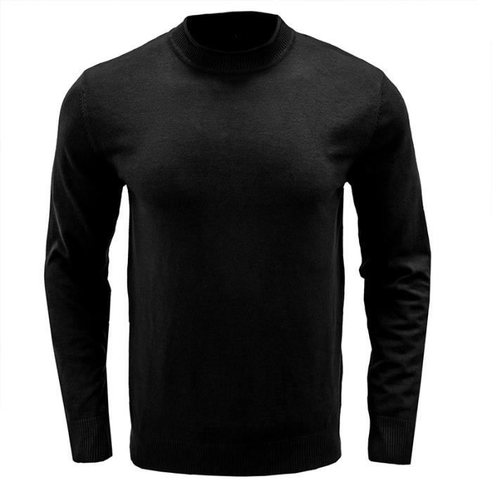 Jhsnjnr T-shirt Décontracté à Col Roulé Pour Homme, Coupe Ajustée, Pull