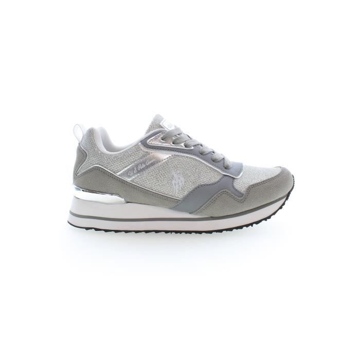 U.S. POLO ASSN. Basket Sneakers Femme Gris Textile SF14579