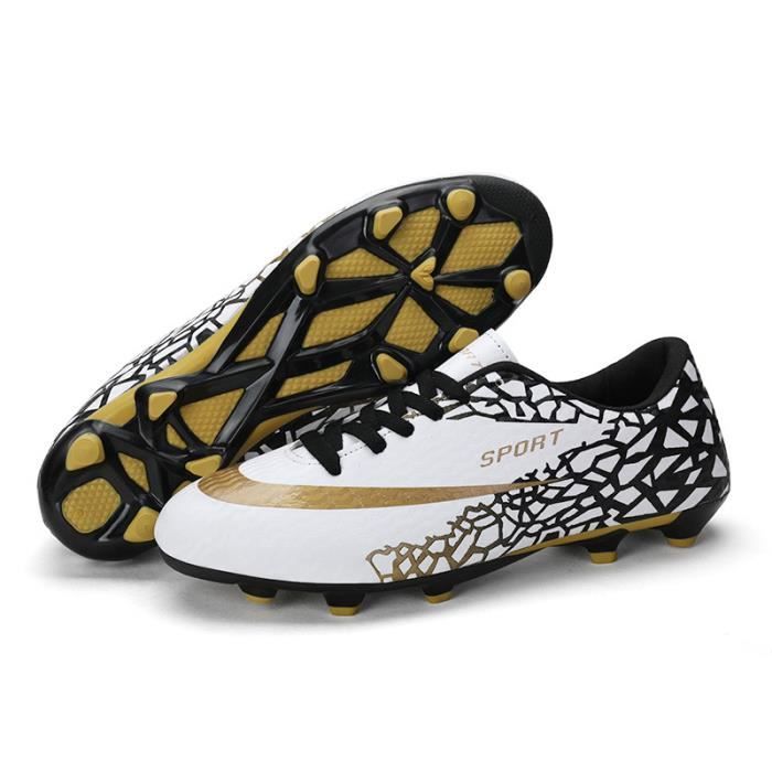 Chaussures De Football VTASQ Pour Homme | Crampons Caoutchouc | Synthétique Respirant | Adhérence Optimale