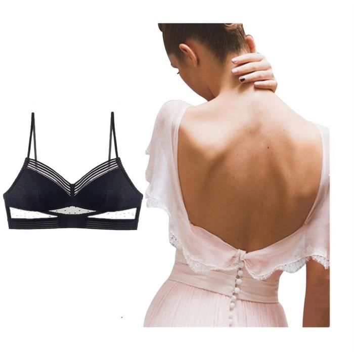 Soutien Gorge Adhesif Push Up Dos-Nu Dos Nu Invisible Cache Teton