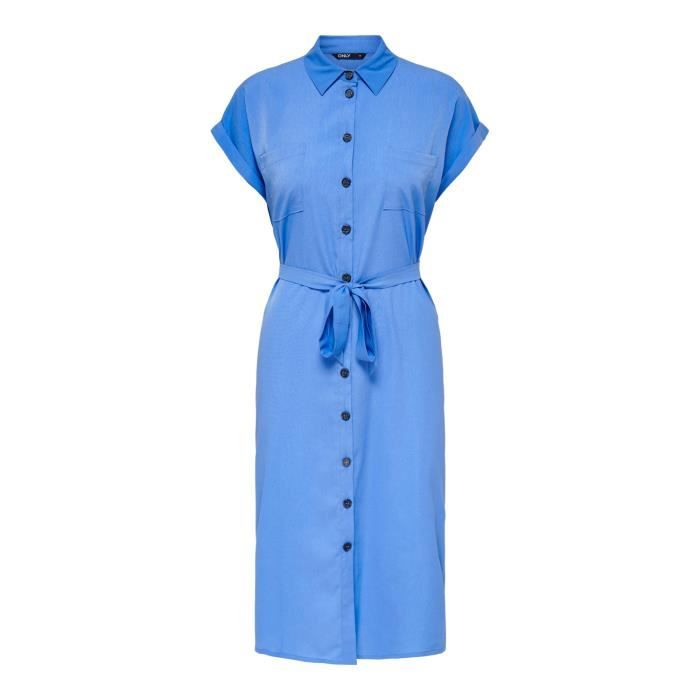 Robe femme Only onlhannover - bleu - S Robe femme Only onlhannover - bleu - S