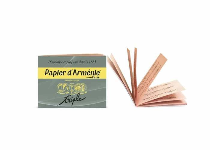 papier d'arménie carnet triple tradition