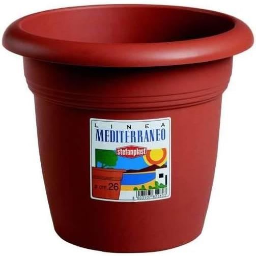 Vaso Tildenet Mediterraneo, 20x14 Cm, Terracotta, Resistente Al Gelo - Ideale Per Esterni - 2
