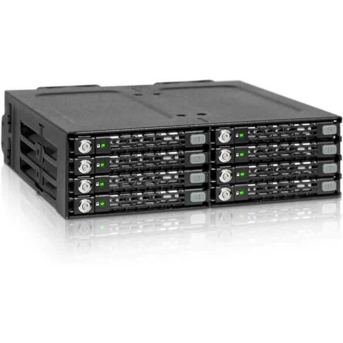 Cache Un Rack Informatique Rack Mobile, Backplane Cage, Boîtier De Rack Hot Swap Pour 6 X Ssd Or ...