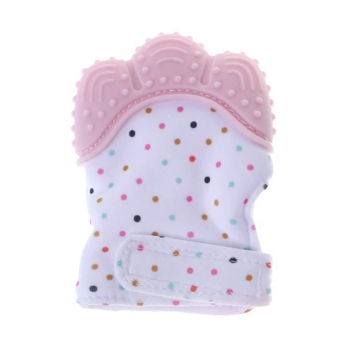 Gant De Dentition Pour Bebe Moufle Jouet De Dentition En Silicone Soulage Et Calme Les Nourrissonsh2334 Cdiscount Puericulture Eveil Bebe