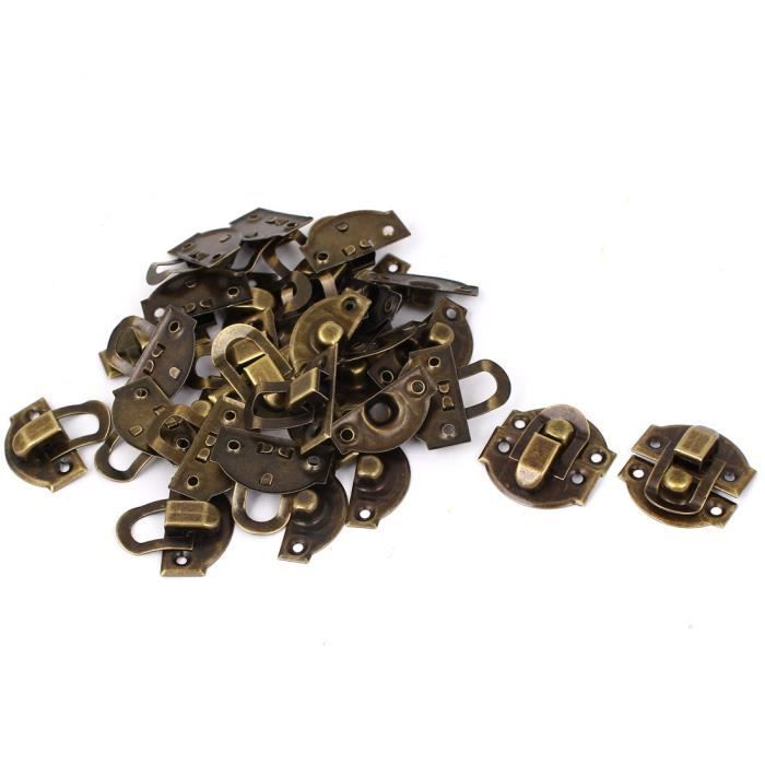 SOURCING MAP Boîtier Boîte à Outils En Métal Jaune Fermeture à Levier En Zinc Verrou 85mm Long