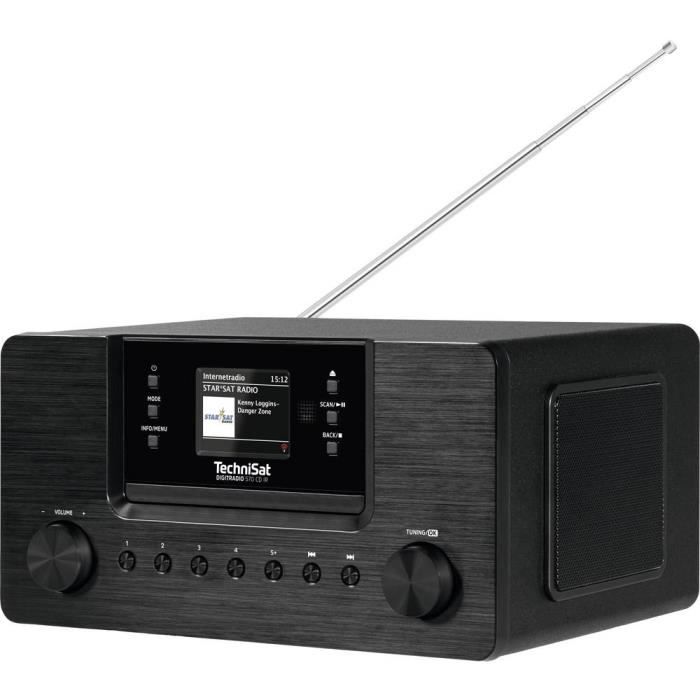 TechniSat DIGITRADIO 570 Radio-lecteur CD Internet DAB+, Internet, FM DAB+, CD, USB, radio internet noir