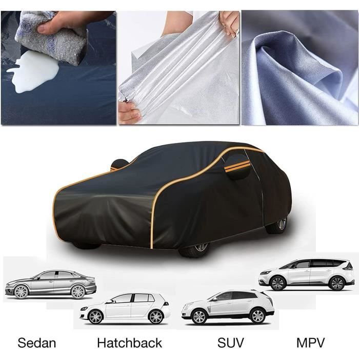 Housse De Voiture Extérieure Pour BMW Série 3 330 – Imperméable, Anti-grêle, Anti-UV – Avec Bandes Réfléchissantes