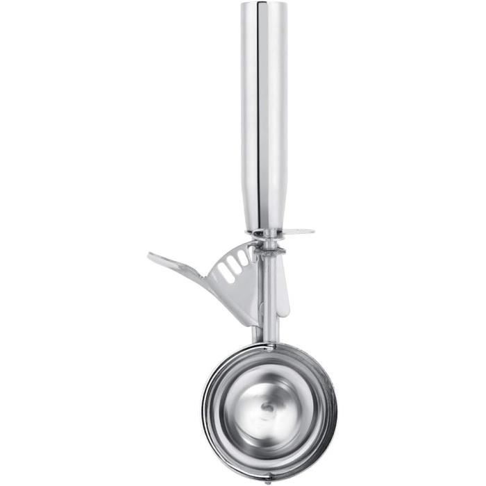 Cuillère à Glace Tyenaza Avec Gâchette - Inox Et Manche Jaune - 8 Cm - Facile à Utiliser