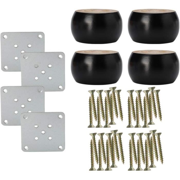 Lot De 4 Ronds De Serviette En Bois De Manguier - Naturel