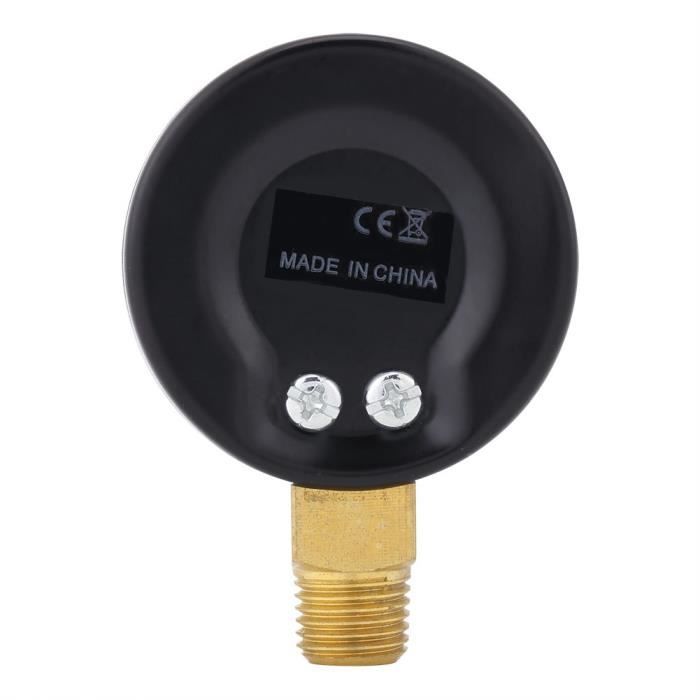 Manomètre Air Hydraulique Manomètre 0-180 PSI / 0-12 BAR - Filetage NPT 1/8 - Pour Air Ou Hydraulique - Neuf Manomètre De Pression Air