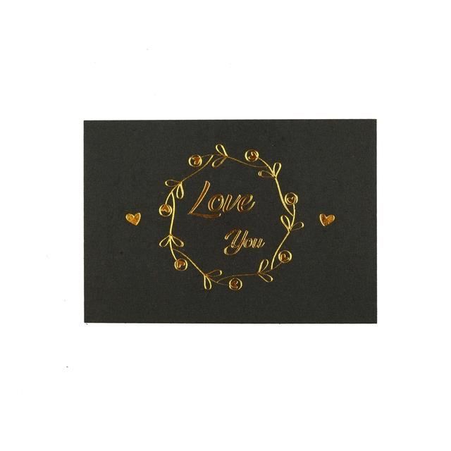 Carte d'invitation,Black Love You--Mini Cartes De Vœux De Remerciement ...