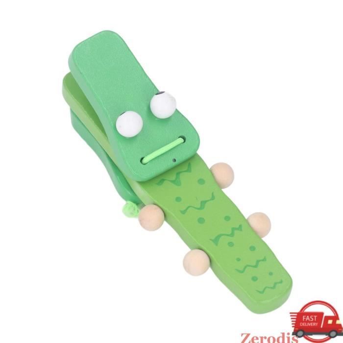 Lot 3 Castagnettes En Bois à Long Manche – Instrument Rythmique éducatif Pour Enfants