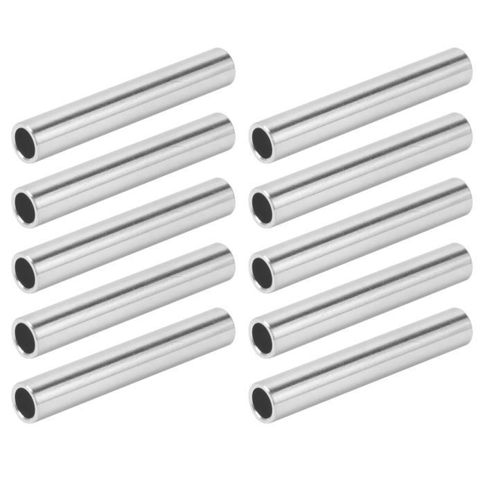 Tube rond long en alliage d'aluminium, tuyau d'inaction, 6.5mm d'épaisseur, 19-51mm, OD droit, 300mm, 500mm, 6063 13 Tube rond long en alliage d'aluminium, tuyau d'inaction, 6.5mm d'épaisseur, 19-51mm, OD droit, 300mm, 500mm, 6063 13