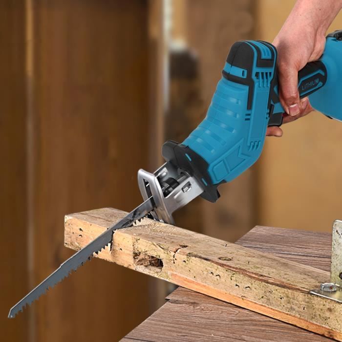 DURATECH Scie Sabre Sans Fil 20V Avec Batterie 4,0Ah - Bricolage