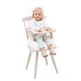 Rehausseur de chaise enfant 2 en 1 THERMOBABY YEEHOP - 6-18 mois - Harnais sécurité 3 points - Tablette amovible - Marron glacé-1
