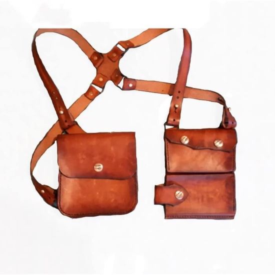 Sac à Bandoulière Antivol En Cuir Pour Homme - Sangle Réglable, Poche Dissimulée, Idéal Voyage Et Quotidien - 10
