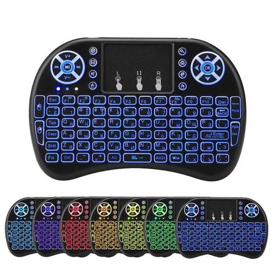 Timubike Mini clavier Bluetooth (clavier qwerty), sans fil portable et  léger, pavé tactile intégré
