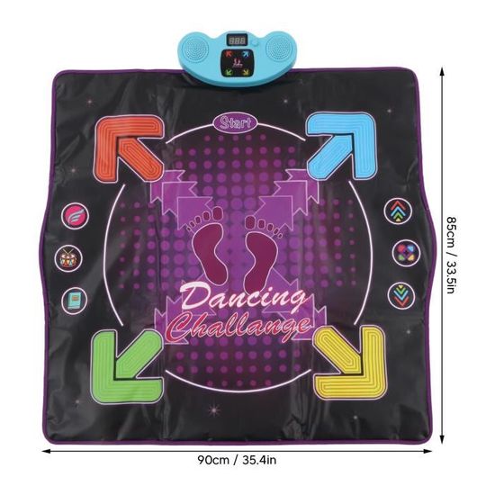 Acheter Tapis de danse Tapis de musique électronique avec 5 modes de jeu  Tapis de jeu musical, tapis de danse à volume réglable avec lumières LED  pour enfants âgés de 3 4