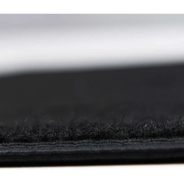  Tapis de sol pour Nissan Juke II 2020 - sur mesure  antidérapante, talonnette en caoutchouc renforcé, boutons de fixation, Noir