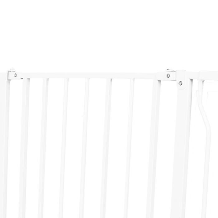WEBABY - Barrière de sécurité enfant Extensible Blanc et Gris - 73 à 110 cm  - Cdiscount Puériculture & Eveil bébé