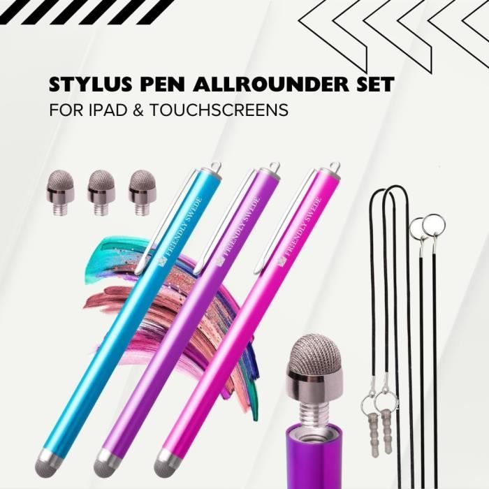 QishGO Lot de 10 stylets colorés pour écran tactile Wii U WIIU GamePad Console