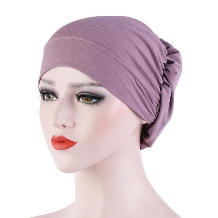 Bonnet Turban En Coton Doux - Pour Perte De Cheveux, Chimiothérapie, Décoiffure | Unisexe, Taille Moyenne, Confortable