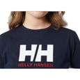 T-shirt femme HELLY HANSEN logo - navy - manches courtes - taille L-2