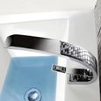 iDeko® Robinet Mitigeur lavabo salle de bain design moderne Laiton Céramique chrome IDK6101-1 avec flexibles-2